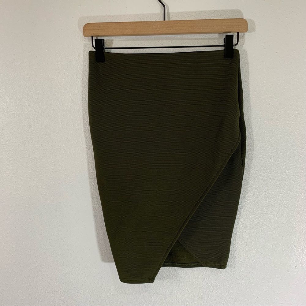 Bershka Olive Green Skirt